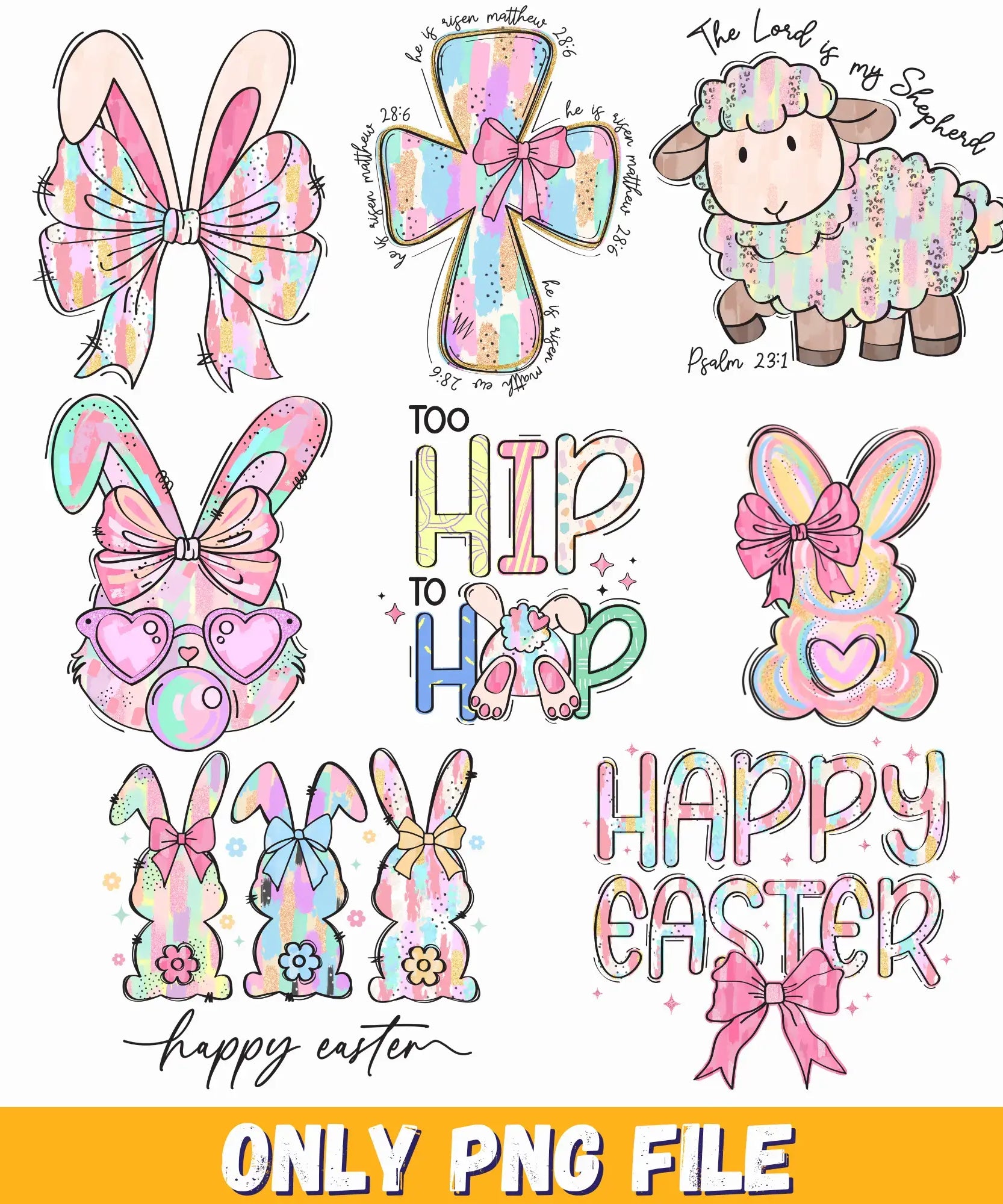Transparent background happy easter png, happy easter png images, cute happy easter png