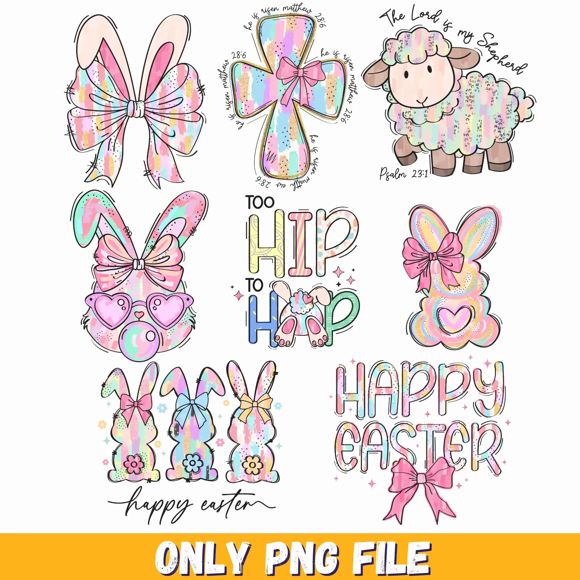 Transparent background happy easter png, happy easter png images, cute happy easter png