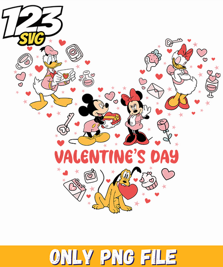 Valentine Mickey Mouse Png, valentine mickey mouse png images, mickey mouse png valentine day - 123SVG Store