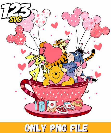 Valentine Tea Party Png, valentine tea party png images, free valentine tea party png - 123SVG Store