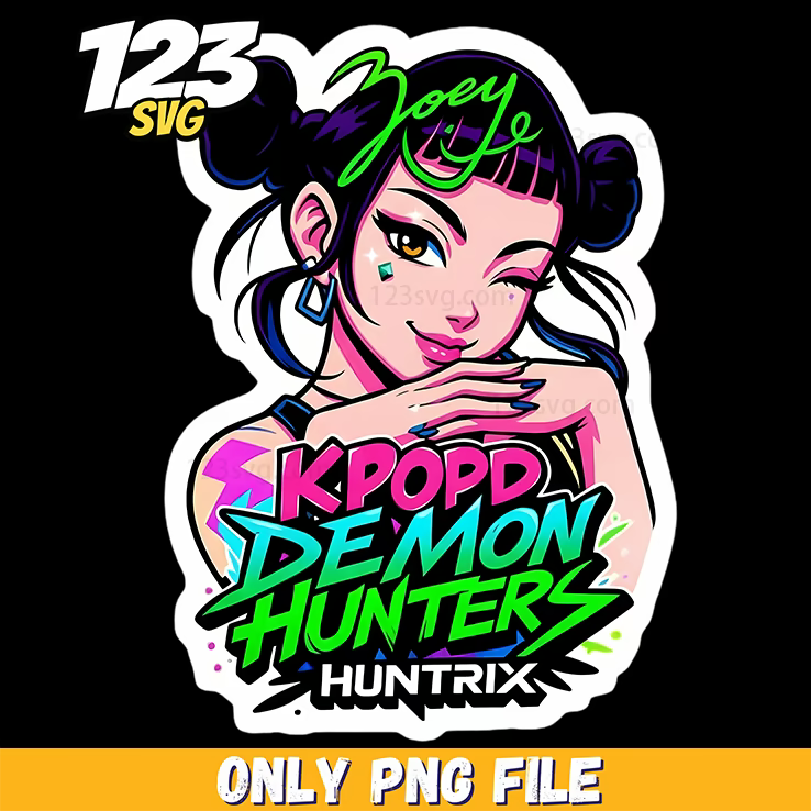 abby from kpop demon hunters, kpop demon hunter girl, kpop demon hunter characters - 123SVG Store