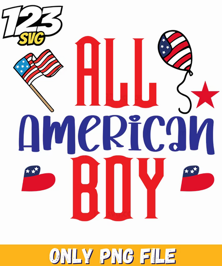 all american boy flag balloon us maps png, vintage us maps print, us map print with state flags - 123SVG Store