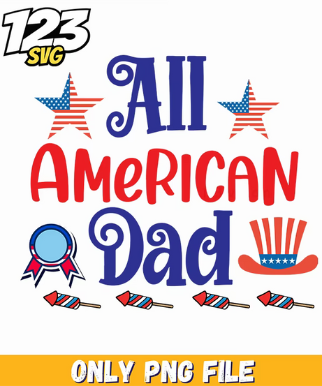 all american dad stars ribbon uncle sam hat rockets png, all american flags, american stars and stripes hat - 123SVG Store