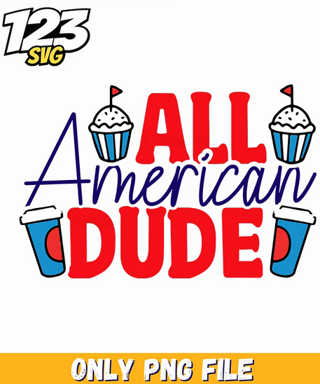 all american dude cupcakes drink png, cupcake drink png, american drink cupcake png - 123SVG Store