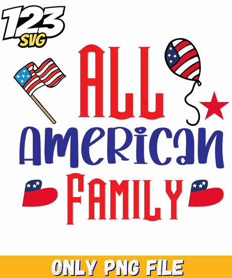 all american family flag balloon star us maps png, patriotic star spangled banner, usa star spangled flag - 123SVG Store