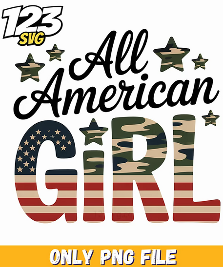 all american girl flag camo border png, all american girl flag camo border png, american girl flag camo border - 123SVG Store