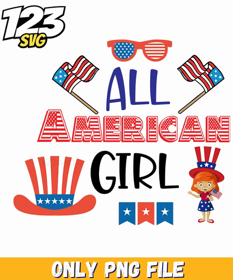 all american girl sunglasses flags uncle sam hat bunting little girl png, little american girl sunglasses, girl sunglasses with usa flag - 123SVG Store