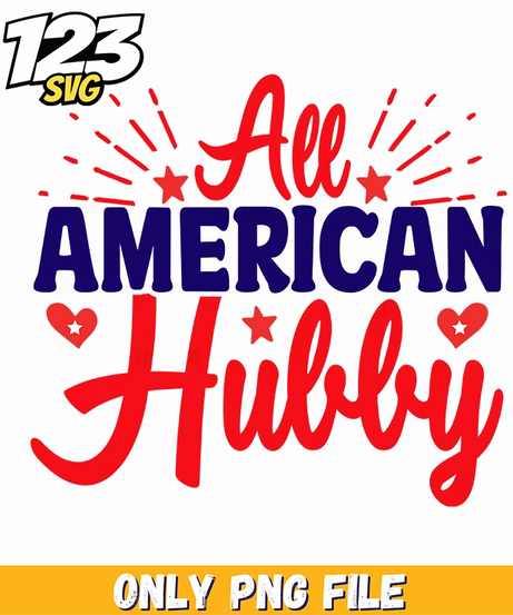all american hubby stars png, american hubby stars, hubby stars png - 123SVG Store