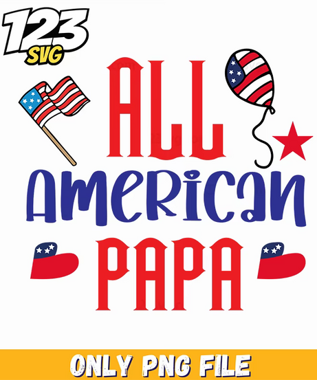 all american papa flag balloon us maps png, patriotic america map balloons, usa map balloons for party - 123SVG Store