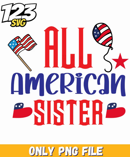 all american sister flag balloon star us maps png, us map balloon decorations, american flag balloon decorations - 123SVG Store
