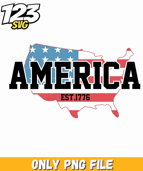 america est 1776 png, american independence png, 1776 land of the free design png - 123SVG Store