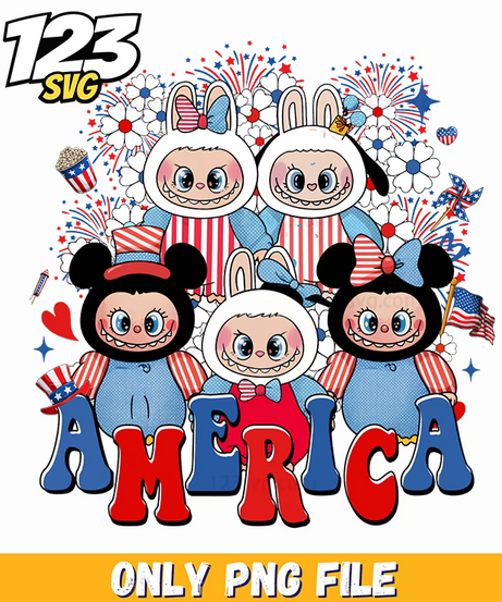 america labubu png, labubu, labubu png - 123SVG Store