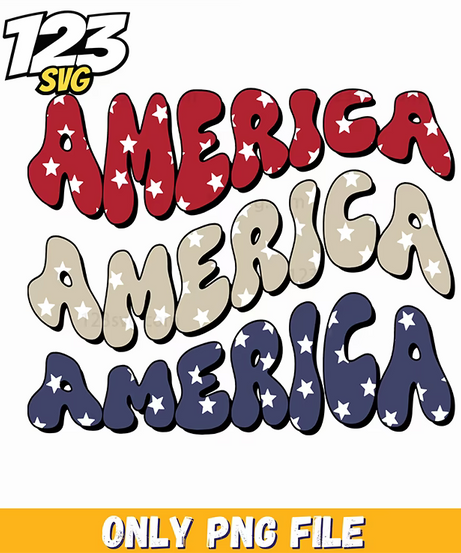 america stacked retro wavy font png, kpop bands cartoon png, retro saja boys band logo png - 123SVG Store