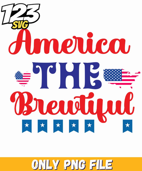 america the beautiful hearts us maps bunting png, us america maps beautiful hearts, america hearts us maps beautiful bunting - 123SVG Store