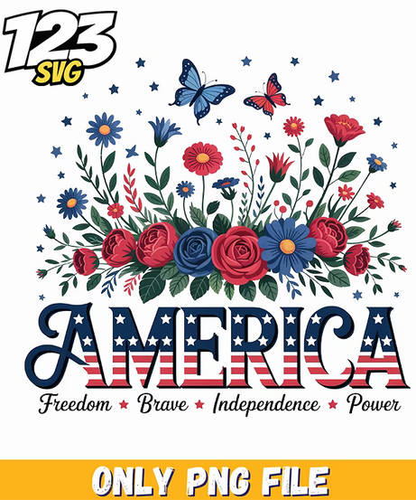 america wildflowers starry background sublimation png, christmas background png, christmas decor png - 123SVG Store