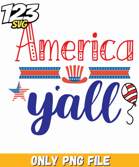 america yall star uncle sam hat balloon png, patriotic uncle sam hat balloon, uncle sam hat patriotic america - 123SVG Store