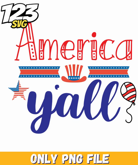 america yall star uncle sam hat balloon png, patriotic uncle sam hat balloon, uncle sam hat patriotic america - 123SVG Store