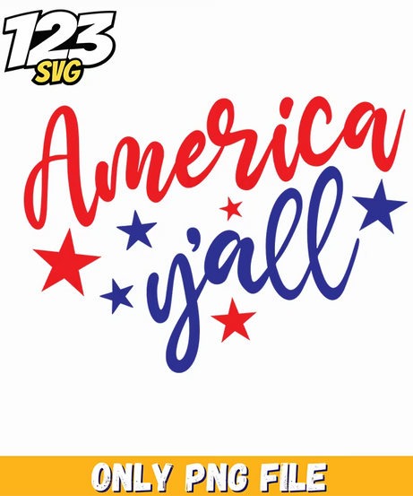 america yall starry script png, true patriot charlie kirk png, cute chibi Captain America easter eggs png - 123SVG Store