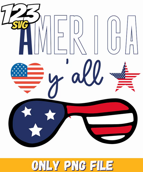 america yall sunglasses png, yall american sunglasses, american sunglasses for men - 123SVG Store