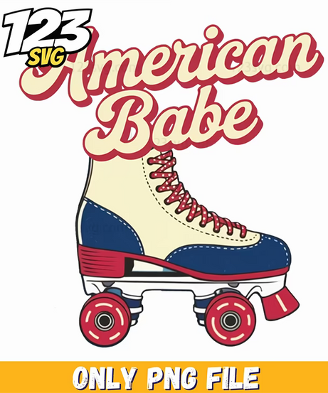 american babe retro roller skate graphic png, kpop bands cartoon png, streetwear png - 123SVG Store