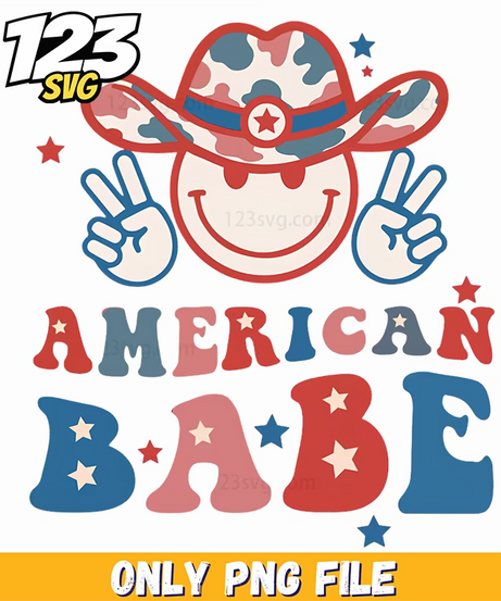american babe smiley cowboy hat png, american cowboy hat png, babe smiley cowboy hat png - 123SVG Store