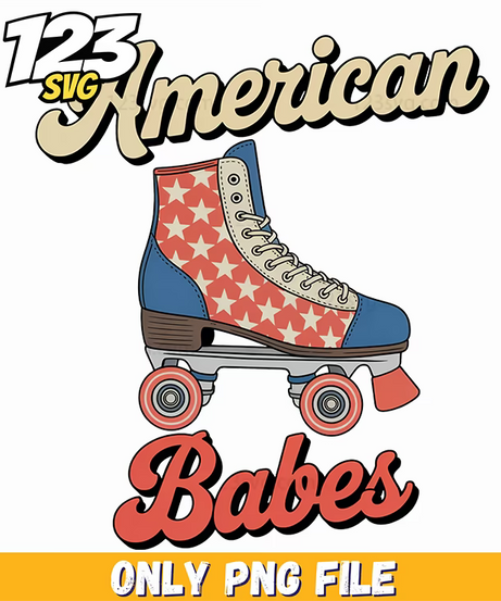 american babes patriotic roller skate elements png, kpop hero png, kpop cartoon png - 123SVG Store