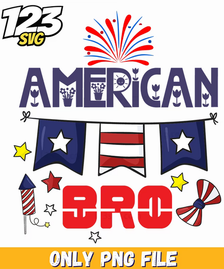 american bro fireworks bunting candy png, red white and blue bunting, patriotic bunting for fireworks - 123SVG Store