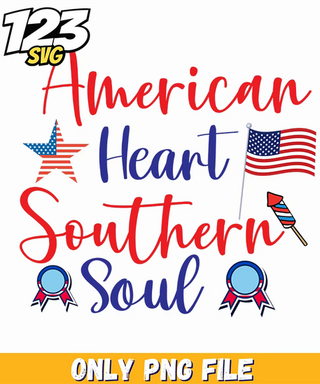 american heart southern soul star flag rocket ribbons png, american heart southern soul star flag rocket ribbons, southern soul star flag rocket ribbons - 123SVG Store