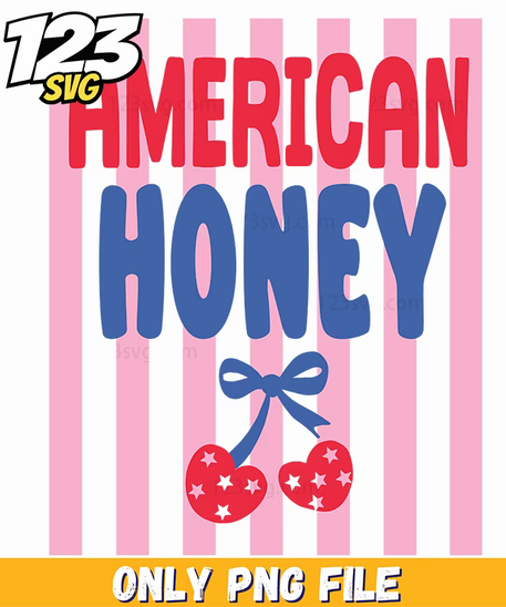 american honey png, patriotic america png, independence day png - 123SVG Store