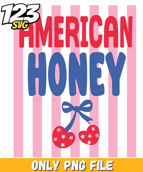 american honey png, patriotic america png, independence day png - 123SVG Store
