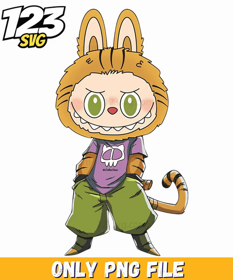 anime tiger labubu png, labubu anime tiger, labubu tiger anime - 123SVG Store