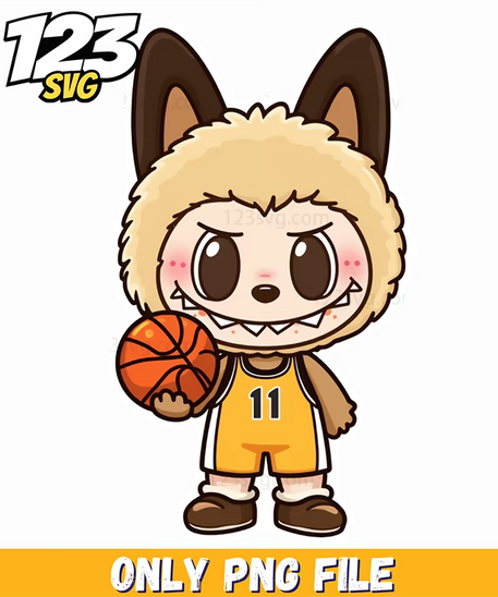 basketball bunny labubu png, basketball labubu png, labubu png basketball images - 123SVG Store