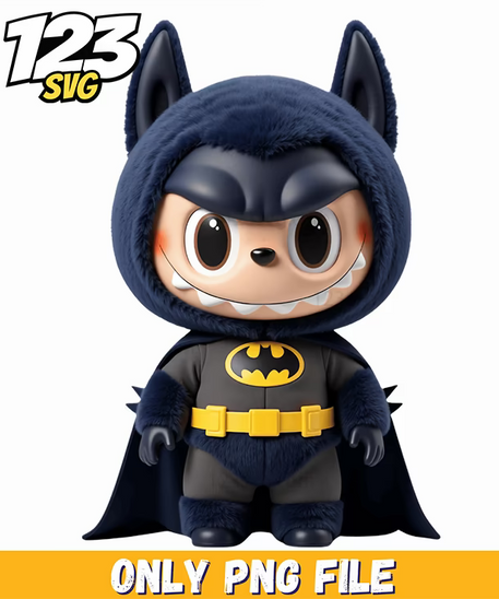 batman labubu png, batman labubu, labubu batman - 123SVG Store