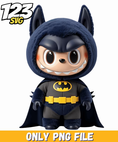 batman labubu png, batman labubu, labubu batman - 123SVG Store