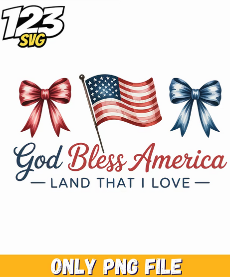 bless america waving flag background png, god bless america png, usa pride png - 123SVG Store