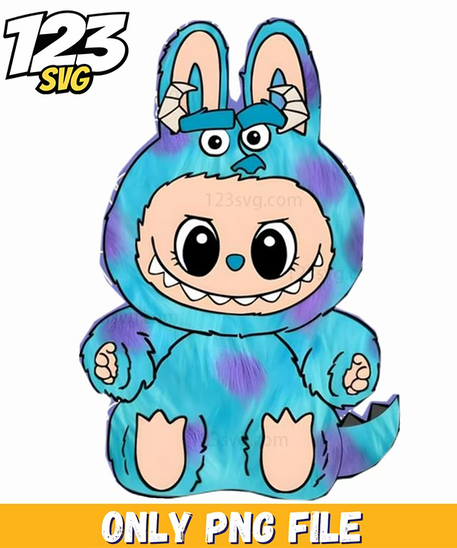 blue monster labubu png, labubu monster png, monster labubu png - 123SVG Store