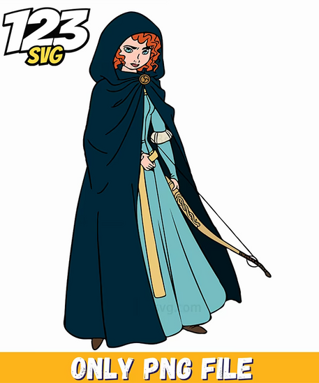 brave merida hair, merida hair styles, merida hair clips - 123SVG Store