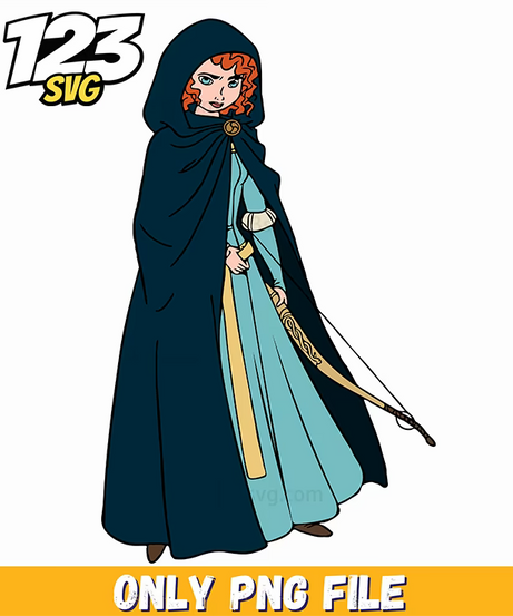 brave merida hair, merida hair styles, merida hair clips - 123SVG Store