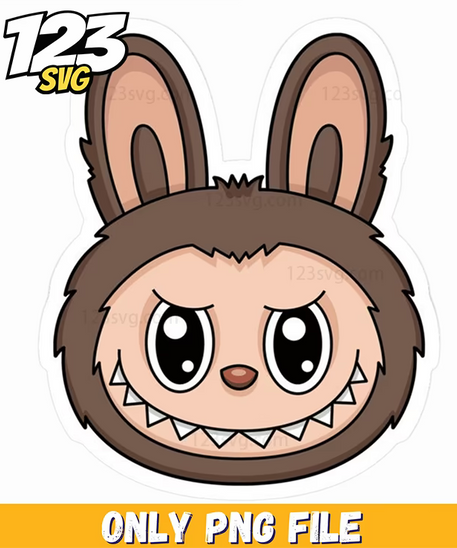 brown bunny sticker png, bunny sticker png, cute bunny sticker - 123SVG Store