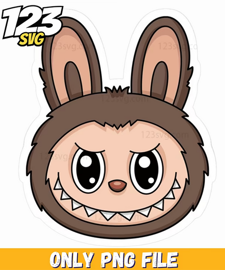 brown bunny sticker png, bunny sticker png, cute bunny sticker - 123SVG Store