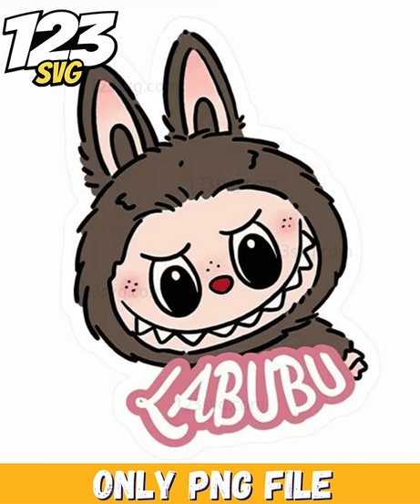 brown labubu sticker png, labubu sticker, labubu sticker png free download - 123SVG Store