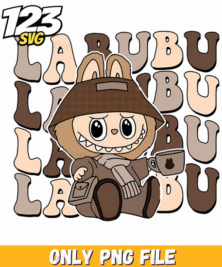 brown outfit labubu png, labubu outfits, labubu fashion inspiration - 123SVG Store