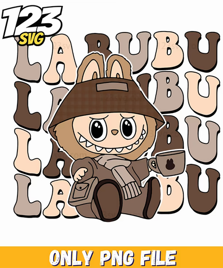 brown outfit labubu png, labubu outfits, labubu fashion inspiration - 123SVG Store