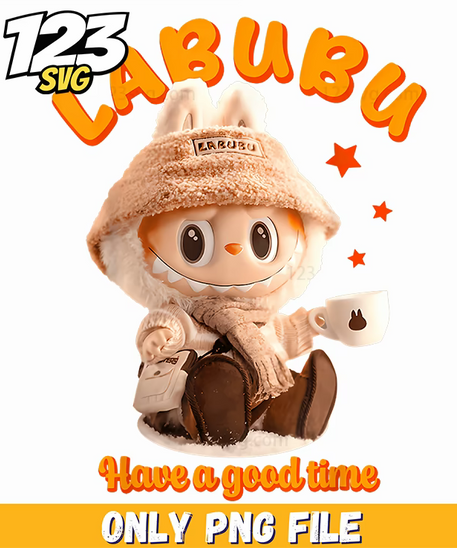 brown plush labubu png, labubu plush toys, plush labubu figurines - 123SVG Store