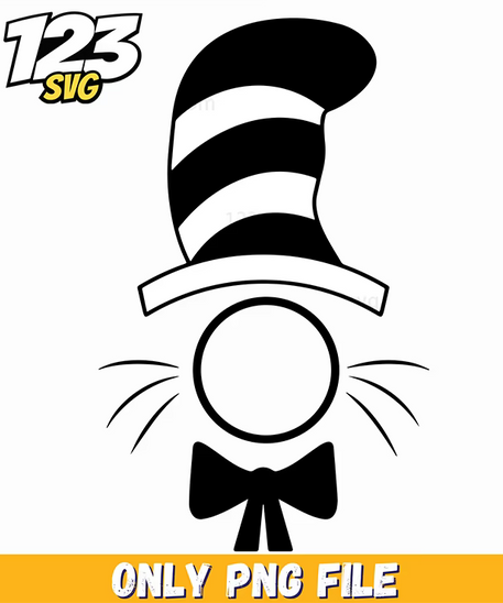cat hat silhouette dr seuss png, hello kitty svg design, wicked quotes png - 123SVG Store