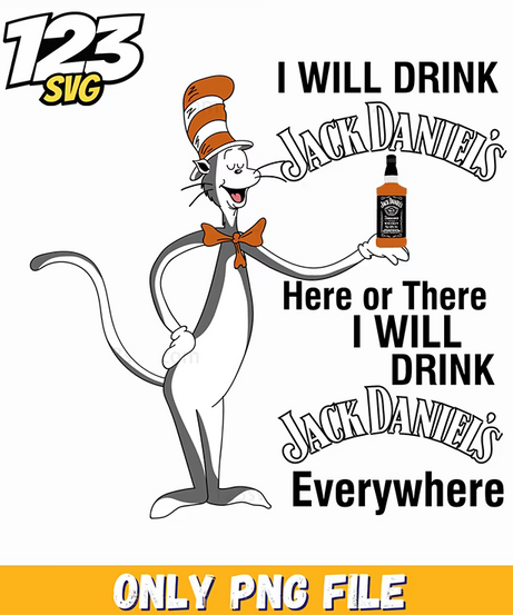 cat in the hat drinking whiskey funny dr seuss png, funny kpop band png, funny zoey christmas png - 123SVG Store