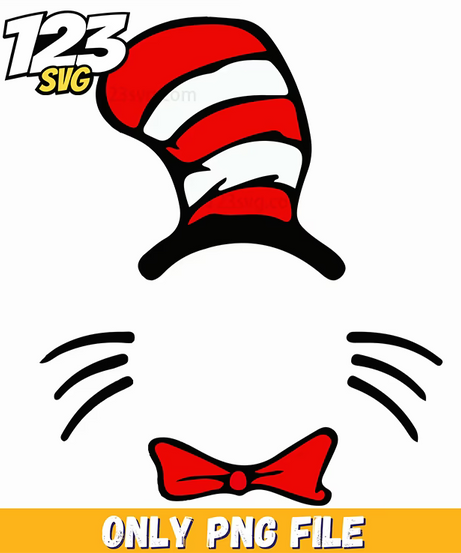 cat in the hat hat icon dr seuss png, kpop hero png, cat kpop png - 123SVG Store