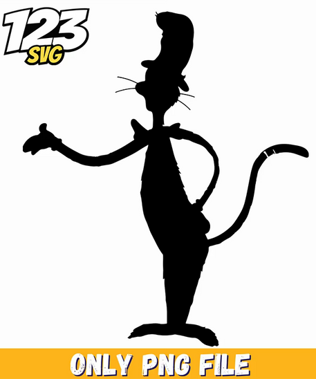 cat in the hat silhouette dr seuss png, wicked quotes png, witch hat and crown wicked png - 123SVG Store