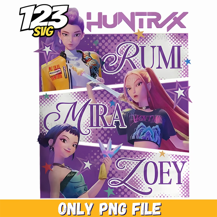chibi huntrix png, kpop huntrix png, huntrix chibi girl png - 123SVG Store