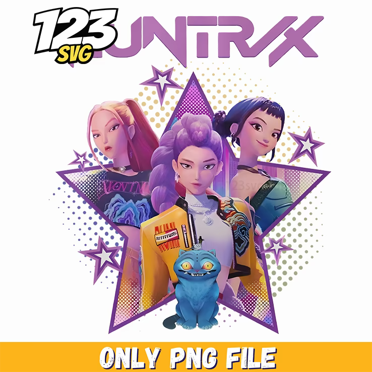 chibi rumi png, chibi girls kpop png, huntrix and saja png - 123SVG Store
